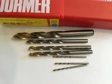 Image of 5 x Dormer A002 HSS-TiN Jobber Drill Bit  10.2 - 14.0mm  spend £20 free shipping