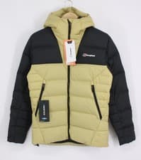 Image of BERGHAUS MENS RONNAS REFLECT JACKET PUFFER SIZE XS NAT/ BLACK RRP £200 IB