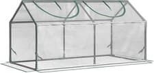 Image of Outsunny Mini Greenhouse Garden Planter Zipper Doors Portable