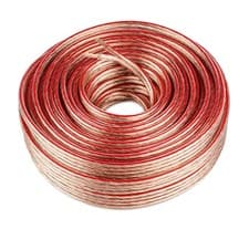 Image of 2x4 mm CCA Speaker Cable - Flexible Transparent Jacket, DIY Audio & Low-Voltage