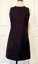 Image of Armani Exchange A/X Black Shift Dress with Patch Front Pockets Women Size 8 NWT