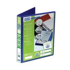 Image of Elba Panorama 25mm 4 D-Ring Presentation Binder A4 Blue Pack of 6 400008415