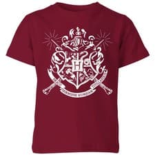 Image of Harry Potter Hogwarts House Crest Kids' T-Shirt - Burgundy