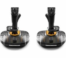 Image of Thrustmaster T.16000M FCS Space Sim Duo, Fully Ambidextrous Joysticks Set, 16 Ac