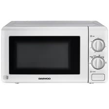 Image of DAEWOO 20 LITRE 800W DIAL CONTROL MICROWAVE IN WHITE SDA2075GE