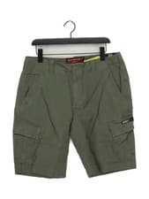 Image of Superdry Men's Shorts W 36 in Green Cotton with Elastane Cargo New with tags