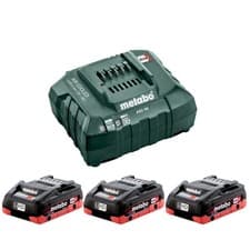 Image of Metabo 685132380 18V Basic Set inc. 3 x 4.0Ah LiHD Batteries & Charger