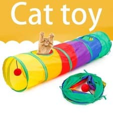 Image of Cat Tunnel Pet Tube Collapsible Play Toy Indoor Outdoor Kitty Puppy Toys