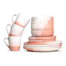 Image of ROYALFORD 16pc Stoneware Dinner Set Plates & Bowls 4 Person Crockery Gift Idea