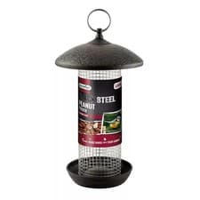 Image of Gardman Large Wild Bird Black Steel Peanut Feeder