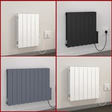 Image of Electric Oil Filled Radiator Thermostat Timer WiFi Heater Portable Wall Mounted