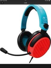 Image of STEALTH C6-100 Neon Red & Blue Over Ear Gaming Headset PS4/PS5, XBOX, Switch, PC