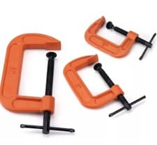 Image of HEAVY DUTY G - CLAMPS 2" 3" 4" JAW PADS CLAMPS 50mm 75mm 100mm WOODWORK DIY