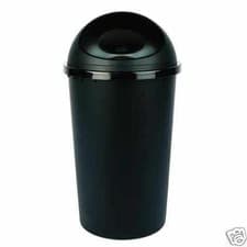 Image of Plastic Bullet Bin 50 / 30 Litre Rubbish Waste Bins Kitchen Dustbin Flap Lid New