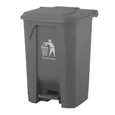 Image of Recycling Dustbin Rubbish Pedal Bin Waste Trash Kitchen Home Office 30L 50L 80L