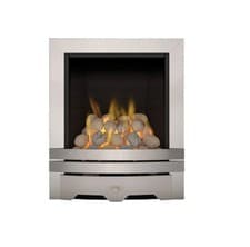 Image of Focal Point Lulworth 3.1kW Gas Fire Stainless Steel Manual Control Multi Flue