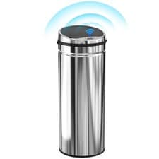 Image of HOMCOM 50L Sensor Bin, Stainless Steel Kitchen Bin with Automatic Close