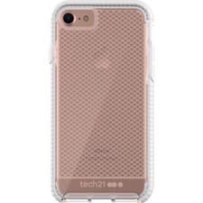 Image of tech21 Evo Check Case for iPhone 7 / 8 / SE (2020 & 2022) - Clear / White