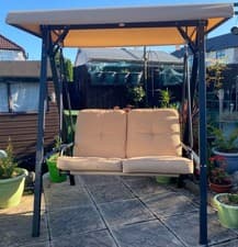 Image of 2 Seater Garden Swing Chair Outdoor Yard Patio Canopy Hammock Bench Seat Steel