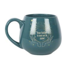 Image of Fortune Teller Colour Heat Changing Rounded Mystical Magical Tea Coffee Mug Gift