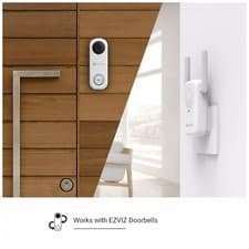Image of EZVIZ 2MP DB1C Doorbell & Wi-Fi Chime with Built-In Speaker, AI Person Detection