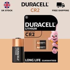 Image of 2x Duracell CR2 3V Lithium Batteries DLCR2 ELCR2 CR15H270 Long Lasting