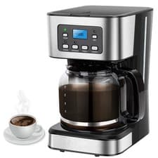 Image of 950W FILTER COFFEE MAKER MACHINE 1.5L AUTOMATIC SETTING DIGITAL TIMER 12 CUP NEW