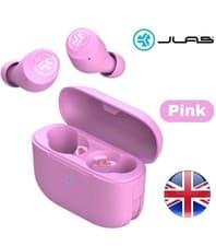 Image of JLab Go Air Pop True Wireless Earbuds, In Ear Pink 32 Hours Plus Play Time