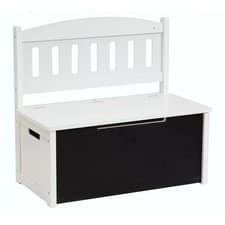 Image of Wooden Toy Box Storage Bench | White | Kids Bedroom Toy Chest | Free Delivery