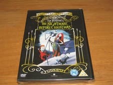 Image of The Nightmare Before Christmas DVD Tim Burton 1993 Animated Musical Movie - New