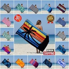 Image of Beach Towels 450 GSM Extra Large Towel Sand Free Quick Dry Lightweight Swimming