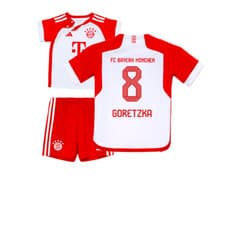Image of 2023-2024 Bayern Munich Home Baby Kit (Goretzka 8)