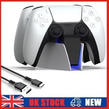 Image of PS5 Controller Charger for Playstation 5 Dualsense Dual Charging Dock Station UK