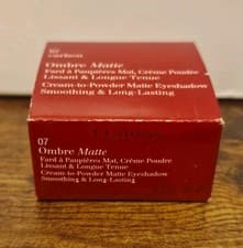 Image of Clarins Ombre Matte Cream To Powder Matte Eyeshadow 07 Carbon 7g NEW