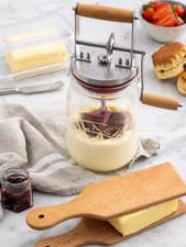 Image of Kilner Glass Butter Dish 250G Capacity Durable Bpa-Free Keeps Butter Fresh Lo...
