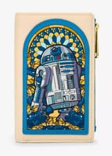 Image of Loungefly Star Wars R2-D2 Stained Glass Portrait Wallet -Exclusive