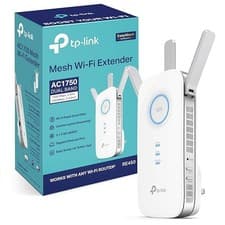 Image of TP-Link RE450 AC1750Mbps Dual-Band WiFi Extender Booster, Simultaneous 450Mbps