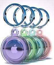 Image of 4 Pack AirTag Keyring Case AirTag Holder for Apple AirTag Waterproof Protective