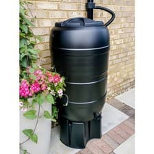 Image of Garden Water Butt Kit 210L with Stand – Rainwater Collector for Plants