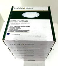 Image of Luceco 6W LED Recessed Ceiling Light Flat Panel DownLight-Ultra Slim-Cool White