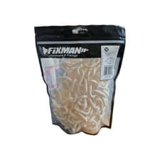 Image of Fixman 568185 White Plastic Barrier,Construction Lightweight Chain 6mm x 5m