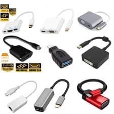 Image of USB C Video adapter Multiport USB 3.1 Type C to HDMI 4K VGA DVI USB 3.0 Cable