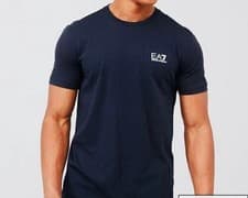 Image of Emporio Armani EA7 Men's Casual Tee Cotton Crew Neck Short Sleeve Top