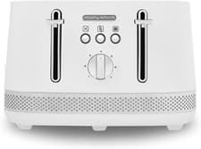 Image of Morphy Richards Illumination 4 Slice Toaster White 248021 GRADED 1500W Toaster