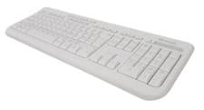 Image of Microsoft Wired USB Keyboard 600 UK QWERTY Layout Spill Resistant White