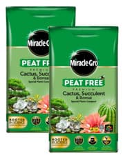 Image of Miracle-Gro Peat Free Cactus/Bonsai Compost - 20L