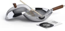 Image of Ken Hom Carbon Steel Wok 31cm Nonstick 5 L Capacity NEW BUT WITHOUT HANDLE