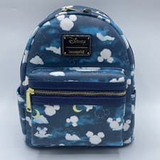 Image of Disney Mickey Mouse Clouds Constellations Loungefly Mini Backpack Bag NWT