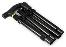 Image of Easy Folding Aluminium Walking Stick Light weight for Disabled + Uk seller