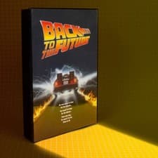 Image of Back to the Future Poster 3D Poster Light Lamp 30cm Fizz Creations